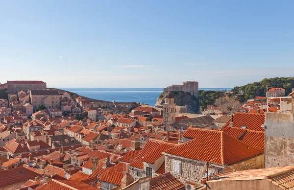 Gamla stan i Dubrovnik, Kroatien. UNESCO-världsarvet Stockfoto
