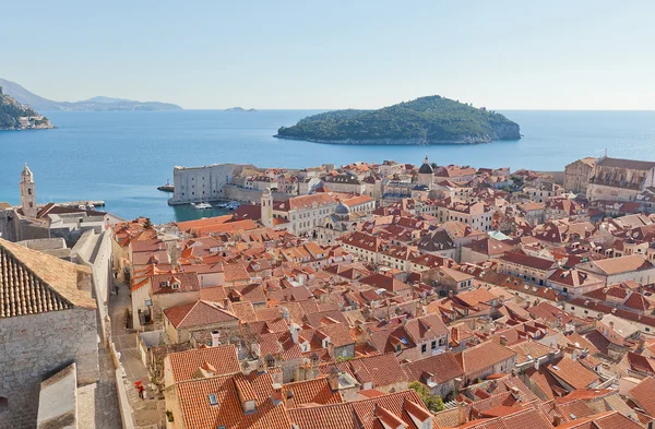 Casco antiguo de Dubrovnik, Croacia. Sitio UNESCO — Foto de Stock