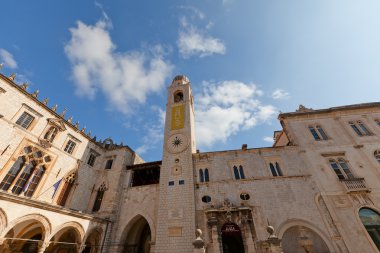 Şehir çan kulesi (1444) Dubrovnik, Hırvatistan. UNESCO tarafından