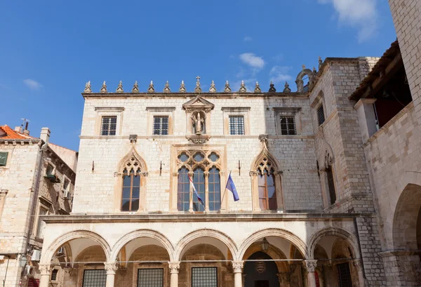 Palác Sponza (1522) v Dubrovníku (Chorvatsko). UNESCO Web — Stock fotografie