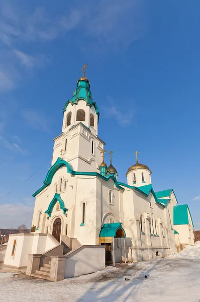 Kathedraal van de opstanding in Joezjno-Sachalinsk — Stockfoto