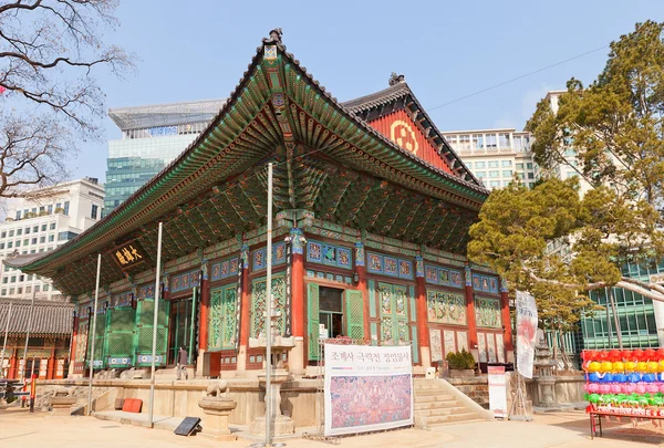 Temple Jogyesa à Séoul, Corée du Sud — Photo