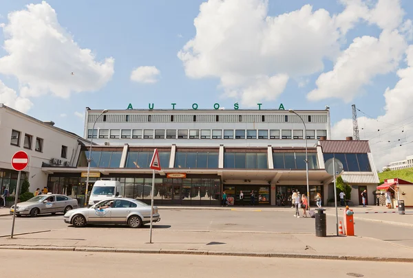 Terminal internazionale degli autobus a Riga, Lettonia — Foto Stock