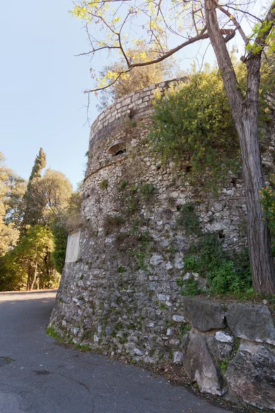 Remains of medieval castle in Nice, France — Stock Photo, Image