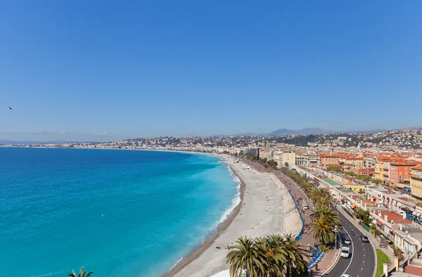 Widok na Niceę, Francja od wieży Bellanda — Zdjęcie stockowe