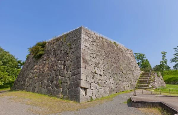 Nadace donjon Ako hradu, Ako město, Japonsko — Stock fotografie