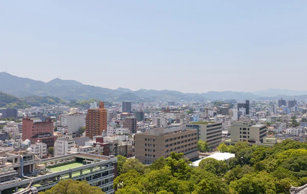 Uitzicht op Kochi stad, eiland Shikoku, Japan — Stockfoto