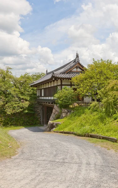 ประตูหลักของปราสาท Yamato Koriyama ประเทศญี่ปุ่น — ภาพถ่ายสต็อก