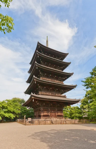 Five-story pagoda of Toji Temple in Kyoto. UNESCO site — Stock Photo, Image