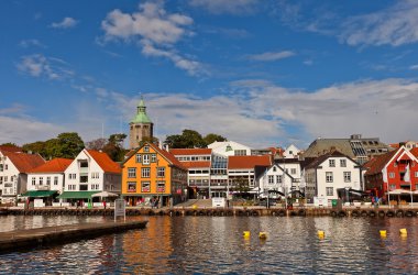Skagenkaien quay of Stavanger, Norway  clipart