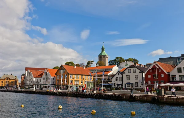 Muelle Skagenkaien de Stavanger, Noruega — Foto de Stock