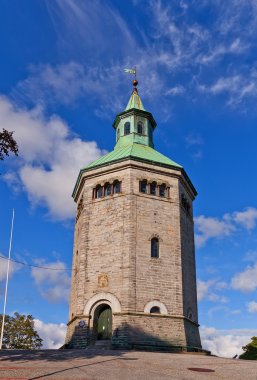 Valberg watchmen tower (1853) in Stavanger, Norway clipart