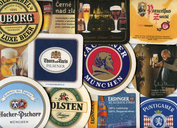 Background. Beermats — Stock Photo, Image