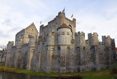 Gravensteen Kalesi. Ghent, Doğu Flandre, Belçika