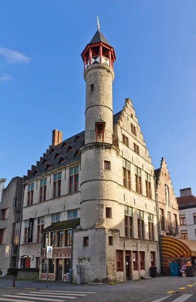 Garvare guild hus toreken (1450). Gent, östra Flandern, belgiu — Stockfoto