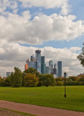 Moskova şehir bölgesinin gökdelenler
