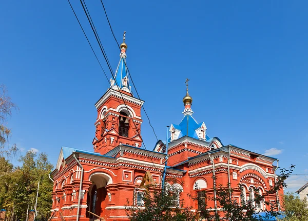 Покровительство церкви Богородицы (1896). Осеченки, Россия — стоковое фото