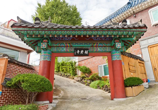 Portões do Templo de Banyasa em Busan, Coréia — Fotografia de Stock