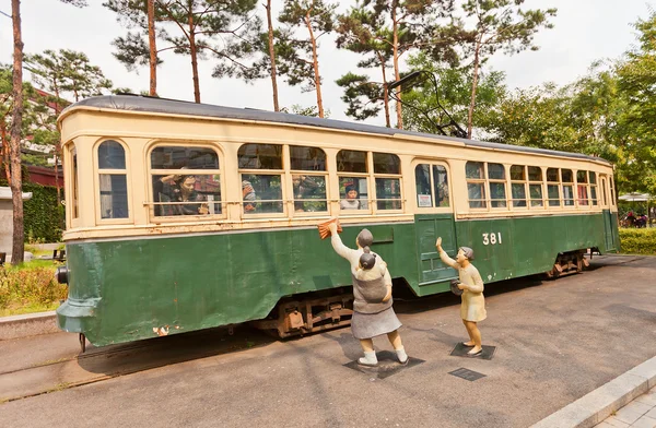 Electric streetcar No 381 (circa 1930)  in Seoul, Korea — Stock Photo, Image