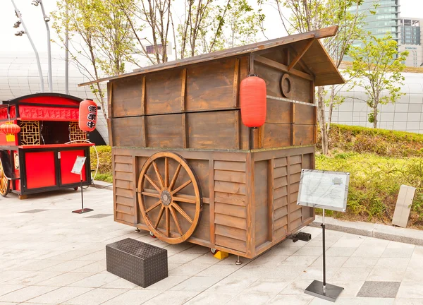 Японская продуктовая лавка Yatai in DDP of Seoul, Korea — стоковое фото