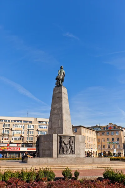 Памятник Тадеушу Костюшко в Лодзи, Польша — стоковое фото