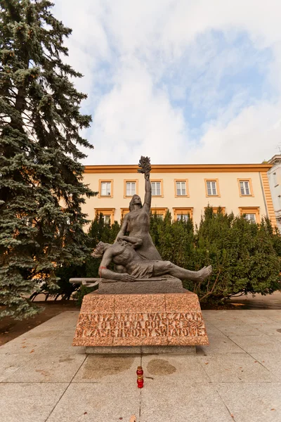 Monumento partigiano a Varsavia, Polonia — Foto Stock