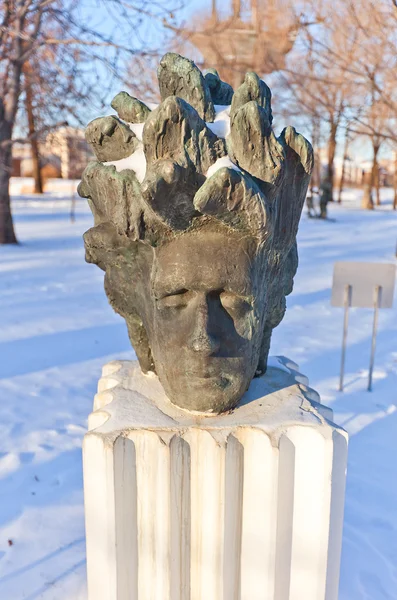 Bust of Grindberg. Moscow, Russia