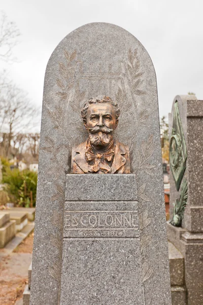 Grave of violinist Ed Colonne in Paris — Stock Photo, Image