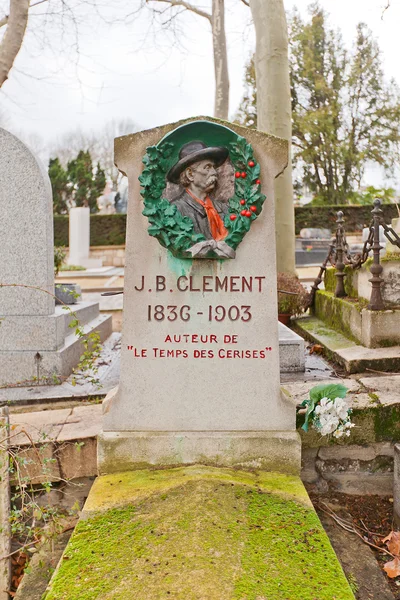 Graf van Jean Baptiste Clement in Parijs — Stockfoto