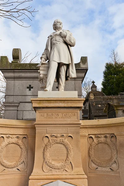 Grave of Isidore Justin Severin Taylor in Paris — Stock Photo, Image