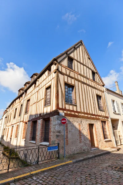 Casa medieval de estilo Fachwerk en Provins Francia —  Fotos de Stock