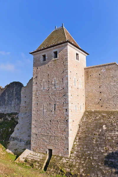 Torre (XIII c.) de muralhas em Provins França. Sítio UNESCO — Fotografia de Stock