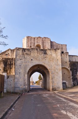 Provins Fransa Saint Jean Gate (XIII civarı). UNESCO tarafından 