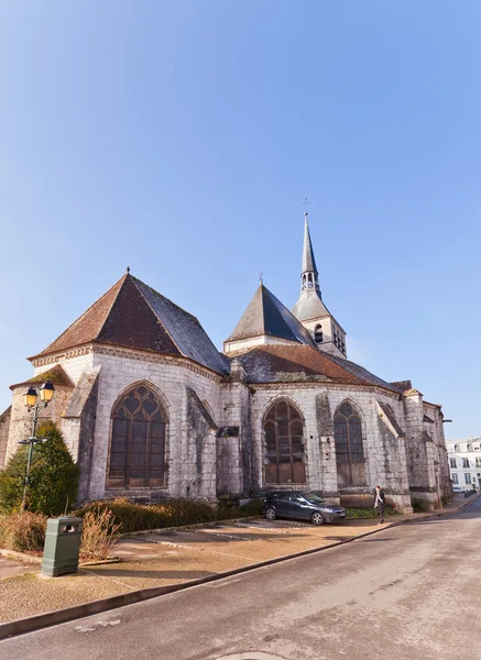 Kościół Świętego Krzyża (1154) w Provins, Francja. Wpisane na listę UNESCO — Zdjęcie stockowe