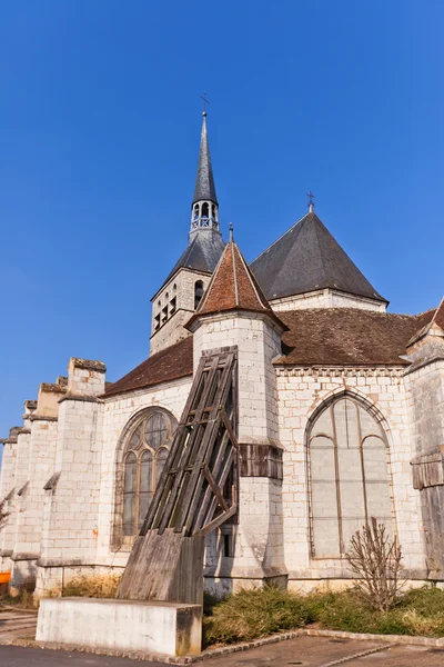 Kościół Świętego Krzyża (1154) w Provins, Francja. Wpisane na listę UNESCO — Zdjęcie stockowe