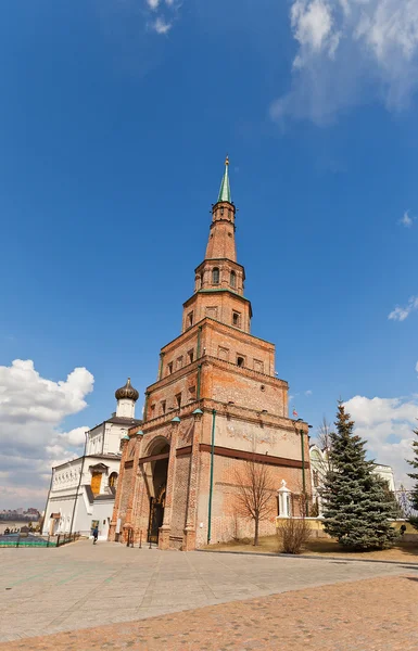 Башня Соембика (1690) Казанского Кремля, Россия. Сайт ЮНЕСКО — стоковое фото
