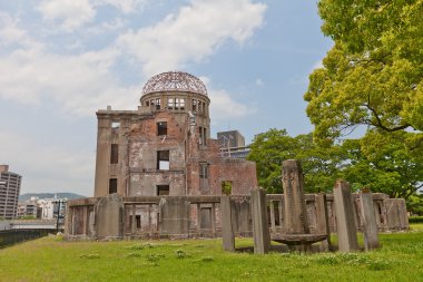 Hiroşima, Japonya atom bombası kubbesi. UNESCO tarafından  