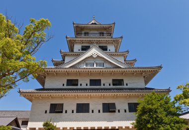 Main keep (donjon) of Imabari Castle, Japan clipart