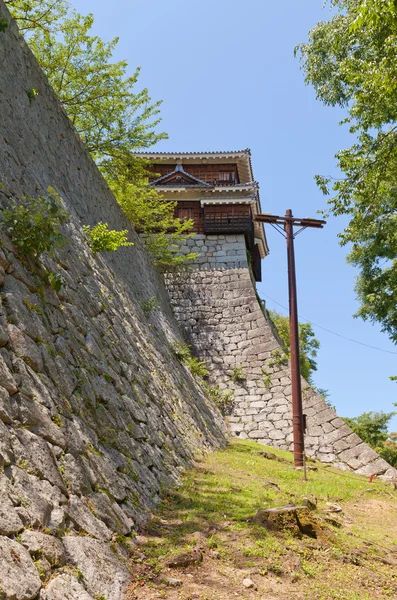 Castle, hoek torentje van Matsuyama, Japan — Stockfoto