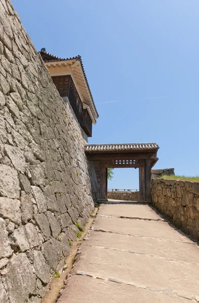 Tonashimon Gate (1800) Matsuyama Castle, Japan — Stockfoto