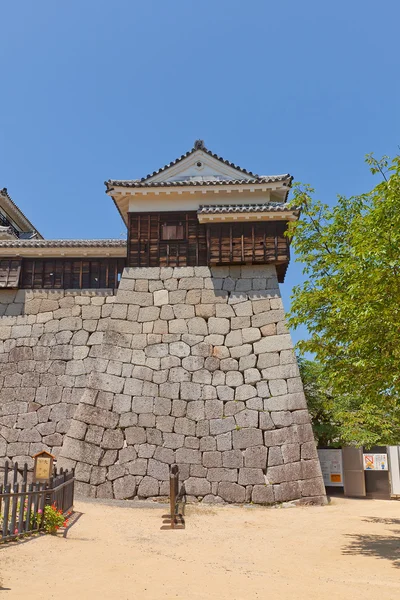 Sarok torony Matsuyama castle, Japán — Stock Fotó