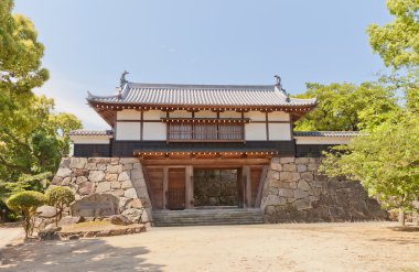 Yaguramon style gate of Kawanoe castle, Shikokuchuo, Japan clipart