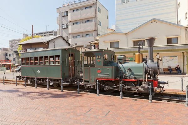 Botchan train (replica of 1888 steam locomotive) in Matsuyama, J — Stock Photo, Image