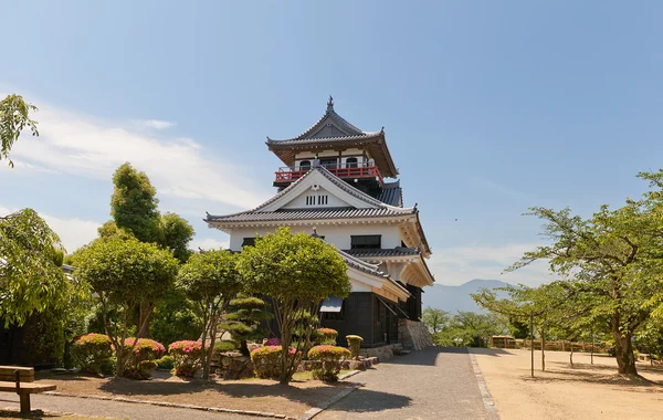 Conservação principal (donjon) do castelo de Kawanoe, Shikokuchuo, Japão — Fotografia de Stock