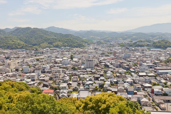 Vista de la ciudad de Kawanoe, ciudad de Shikokuchuo, Japón —  Fotos de Stock