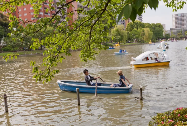 Boating in Ueno park of Tokyo, Japan