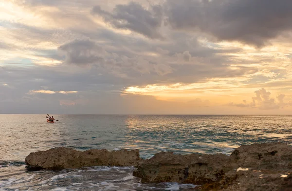 Sonnenuntergang auf Grand Cayman Island, Cayman Islands — Stockfoto