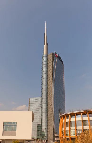 Unicredit Tower wieżowiec (2011) w Mediolan, Włochy — Zdjęcie stockowe