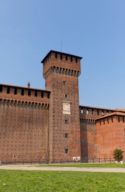 Bona Savoy kulenin Sforza Kalesi (Xv civarı), Milano, İtalya