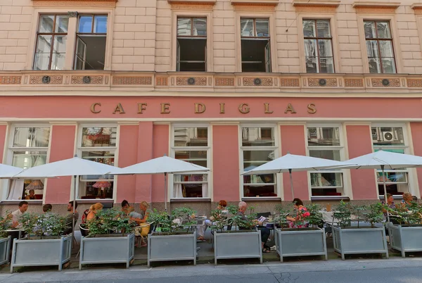 Cafe Diglas (circa 1875) a Vienna, Austria — Foto Stock